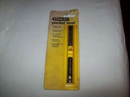 Vintage Stanley Pocket Level 42-189 pocket clip made in USA new worn packaging - £19.37 GBP