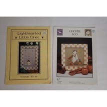 Counted Cross Stitch 2 Pattern Pamphlets Ghostie Boo and Lighthearted Little One - £7.19 GBP