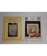 Counted Cross Stitch 2 Pattern Pamphlets Ghostie Boo and Lighthearted Li... - £8.48 GBP