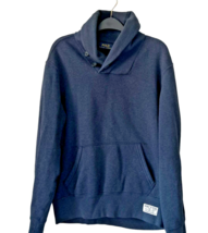 Polo Ralph Lauren Sweatshirt Shaw-Neck Pullover Navy Blue Kangaroo Pocke... - $19.79