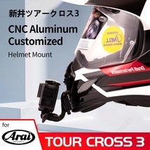 Customized Cnc Aluminium Helmet Chin Mount For Arai Tour Cross 3Gopro Insta360 - £26.80 GBP