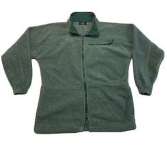 Vintage Orvis Polar-Tec Fleece Full Zip Jacket Light Green Mens XL  - $29.03