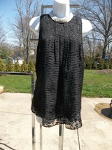 Nwt Etcetera Gorgeous Black And Pearl Beaded Top 10 $250 - £62.68 GBP