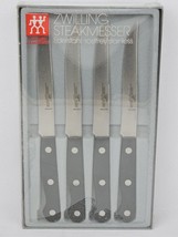 Zwilling J.A. Henckels Steakmesser Steak Knives Stainless Set of 4 Black... - $53.90