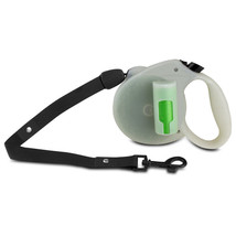 PAW Bio 16FT Retractable Pet Dog 110LB Leash w/ Green Pick-up Bags Glow ... - £14.93 GBP
