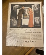 Metal Sign - 1935 Kelvinator Refrigerators -- Vintage AD Food Fruits - €8,59 EUR