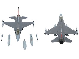 Lockheed F-16C Fighting Falcon Fighter Aircraft &quot;USAF ANG 115th Fighter Wing Wi - £96.12 GBP