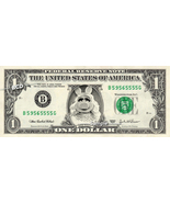 MISS PIGGY The Muppets Disney Real Dollar Bill Cash Money Collectible Me... - £7.09 GBP
