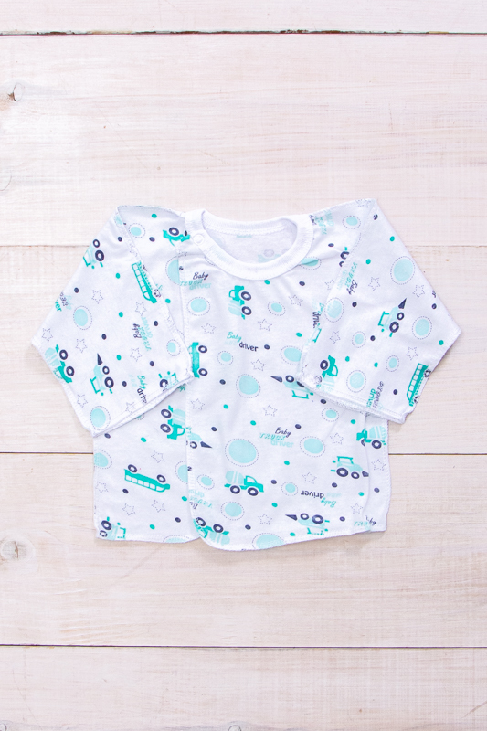 Shirts (infant unisex), Any season,  Nosi svoe 9686-002 (mashynky-mentol) - $11.05