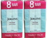 2- 8 Bar Packs Jergens Mild Bar Soap CLEANS &amp; FRESHENS 3.5 Oz Ea Family ... - £55.37 GBP