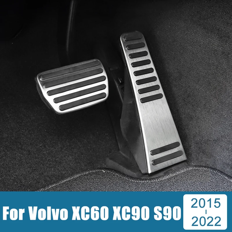 Lvo xc60 xc90 s90 v90 2015 2019 2020 2021 2022 stainless car footrest pedal accelerator thumb200