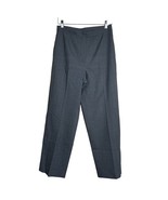 Kasper 8P Pants Lined Gray Pinstripe Wide Leg Slacks Career - $490.07 MXN