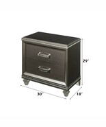 Sadie Nightstand, Dark Champagne Finish - $8,950.46 MXN