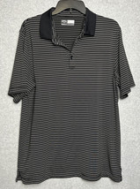 Callaway Polo Size Medium Opti Dri Black White Striped  READ - £9.05 GBP