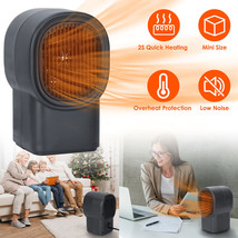 Electric Space Fast Heater Fan Portable Home Office Adjustable Thermostat 500W - £25.75 GBP