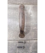 CAST IRON HANDLE RUSTIC DRAWER PULL 5 1/4&quot; LONG W/ SCREWS PULLS HANDLES ... - $6.99