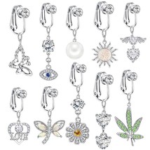 30 Styles Faux Fake Belly Button Rings Belly Piercing Clip On Umbilical Navel Fa - £10.38 GBP