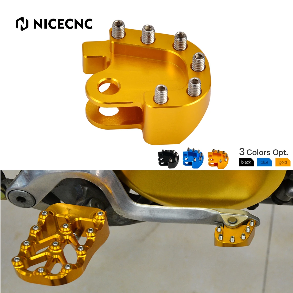 NiceCNC Rear Brake Pedal Step Tip Extension For SUZUKI DRZ250 DRZ 400 40... - $23.39