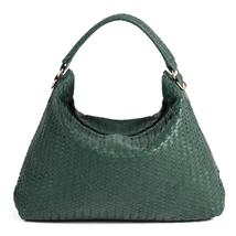 Handmade Woven Original Green Leather Bag - £204.89 GBP