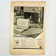 Vintage 1921 Ivory Soap Magazine Print Ad It Floats 99 44/100 % Pure 8&quot; ... - $6.62