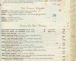 Del Camino Hotel Menu El Paso Texas 1967 - $25.74