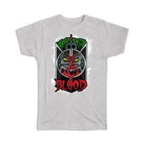 Horror Monster Blood : Gift T-Shirt Zombie Movie Halloween Holiday Fall Living D - £14.08 GBP