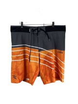 Da Hui Mens Board Swim Trunks Shorts,Black Gray Orange,40 - £41.08 GBP