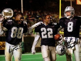 Emmitt Smith Troy Aikman Michael Irvin Signed Photo 8X10 Rp Autographed Cowboys - £15.93 GBP