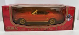 MIRA 1:18 SCALE RED 1964 1/2  MUSTANG COUPE DIECAST 35th Anniversary GOL... - £30.96 GBP