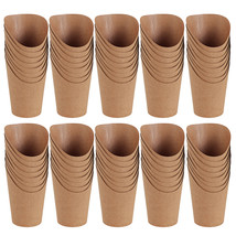 French Fries Holder Paper Cups - 100Pk 14Oz Kraft Charcuterie Cups - £45.83 GBP