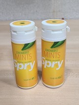 Lot Spry Xylitol Mints Lemon Burst 45 Count (2-Pack) Breath Mints Dental... - £12.12 GBP