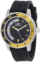 NWT Invicta Men&#39;s 12845 &quot;Specialty&quot; Black Band Stainless Steel Watch - £59.31 GBP