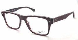 Ray Ban Rectangle Unisex RB5308 5236 Burgundy Plastic Eyeglasses 51mm Au... - $76.63