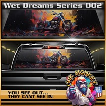 Wet Dreams Biker Series 002 Truck Back Window Graphics - £44.00 GBP+