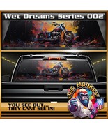 Wet Dreams Biker Series 002 Truck Back Window Graphics - £43.55 GBP+