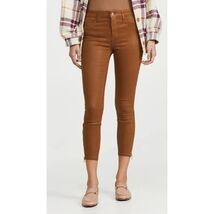 L&#39;AGENCE Sz 30 Micro Boot Stretch Leather Look Coated Denim Skinny Jeans... - $1,973.93 MXN
