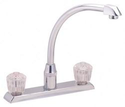 ELKAY LKDA2440 chrome two handle washerless kitchen faucet NEW FREE SHIP... - £70.19 GBP