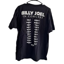 Billy Joel In Concert T Shirt Mens Double Sided Black Tour Dates 2014 Tu... - $22.75