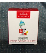 Hallmark 2023 Peanuts "Winter Fun With Snoopy" 26th Series Mini Ornament NIB - $39.90