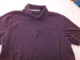 Pierre Cardin Men&#39;s Short Sleeve Polo Shirt Size M medium Dark Purple Pl... - $39.59