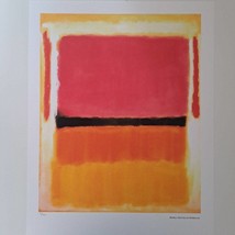 Mark Rothko Lithograph - Violet, Black, Orange, Yellow on White and Red, 1949 - £102.87 GBP
