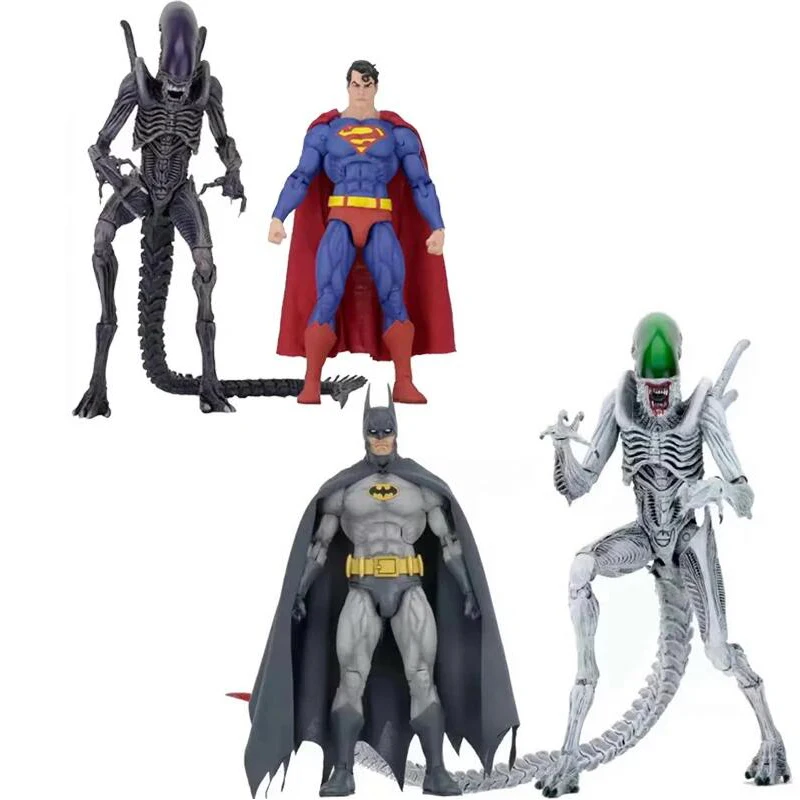 Original Batman Superman VS Alien Xenomorph NYCC 2019 Action Figure Supermen - £69.12 GBP+