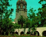 Tower of California Building Balboa Park San Diego CA Chrome Postcard UN... - $2.67