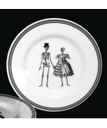 Royal Stafford Full-Body Skeleton Bride Groom 8-1/2&quot; Salad Plates NEW En... - $15.99