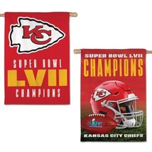 2023 SUPER BOWL CHAMPS KANSAS CITY CHIEFS 2-SIDED 28 X40 BANNER/FLAG NEW - $28.98