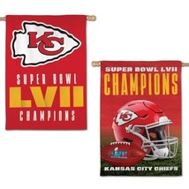 2023 Super Bowl Champs Kansas City Chiefs 2-SIDED 28 X40 BANNER/FLAG New - £22.73 GBP