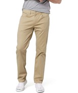 Dockers Men&#39;s Straight Fit Jean Cut All Seasons Tech Pants 32w X30L  Khaki - £19.40 GBP