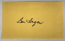 Ben Hogan (d. 1997) Signed Autographed Vintage 3x5 Index Card - £47.17 GBP