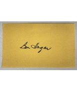 Ben Hogan (d. 1997) Signed Autographed Vintage 3x5 Index Card - £33.11 GBP