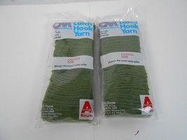 2 Vintage Columbia Minerva Latch Hook Yarn 2.5&quot;    AVACADO 3238  Pack of 320 - £4.61 GBP